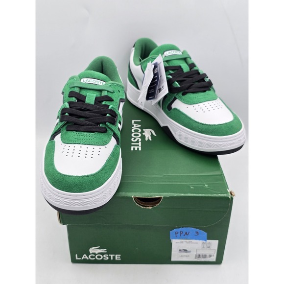Lacoste Shoes - Lacoste Womens Leather Green/‎ White Athletic sneaker Sz 8 M US
